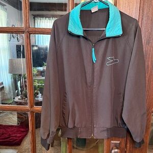 Swingster Vintage Black and Teal Utility Jacket